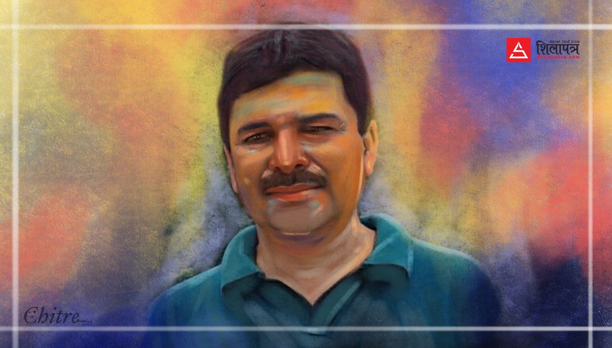 मास्क लगाएको मानिस (रमेश क्षितिजकाे कविता)
